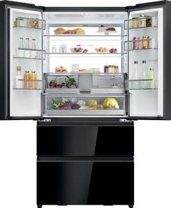 Lodówka HAIER HFR79F19DFGB Side by Side No Frost 190cm Side by Side Czarne szkło