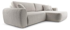 Masseno Narożnik VIVA z funkcją spania i pojemnikiem na pościel Narozniki L, Rozkładana sofa - Szary, TILIA 86