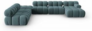 Sofa panoramiczna 7-osobowa Bellis szaroniebieska