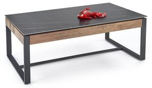Åawa RAMONA 121x61 czarny marmur/orzech