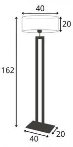 Lampa stojąca podłogowa z abażurem walec MONO
