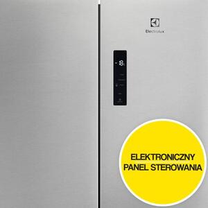 Lodówka ELECTROLUX ELT9VE52U0 Side by Side No frost 190cm Srebrna