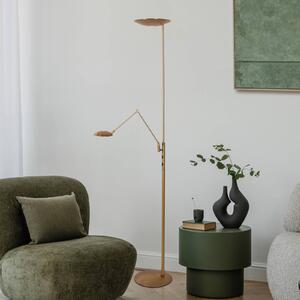 Steinhauer Lampa stojąca Daphne, możliwość ściemniania, brązowy / mosiężny, salon / jadalnia, metal, nowoczesny