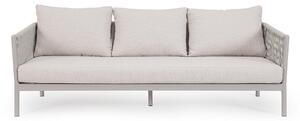 Elegancka 3-osobowa sofa ogrodowa piaskowa Florencia Moon