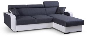 Masseno Narożnik PALAZZO z funkcją spania i pojemnikiem na pościel Narozniki L, Rozkładana sofa - Szary, INARI 94+MADRYT 920