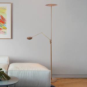 Steinhauer Lampa stojąca Zenith, możliwość ściemniania, brązowy / mosiężny, salon / jadalnia, metal, nowoczesny