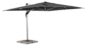 Nowoczesny Parasol ogrodowy Aries ciemnoszary 3x4