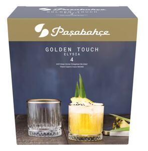 Zestaw szklanek PASABAHCE Elysia Gold 210 ml (4 sztuki)
