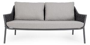 Elegancka 2-osobowa sofa ogrodowa Everly antracyt