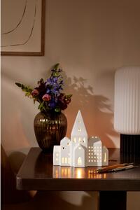 Biały ceramiczny świecznik Kähler Design Urbania Lighthouse City