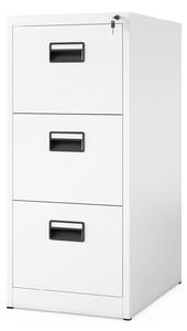 Szafka kartotekowa metalowa biała: SARA V3, 460 x 1020 x 620 mm