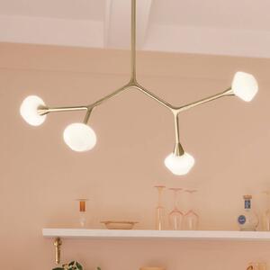 KICHLER Lampa wisząca Cassius, brązowy / mosiężny, salon / jadalnia, metal, nowoczesny