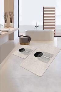 Beżowe dywaniki łazienkowe zestaw 2 szt. 60x100 cm – Mila Home