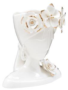 Biały porcelanowy wazon Mauro Ferretti Young Woman