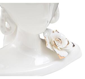 Biały porcelanowy wazon Mauro Ferretti Young Woman