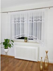 Firana gotowa z tkaniny sable z podwÃ³jnÄ gipiurÄ 400x160 cm