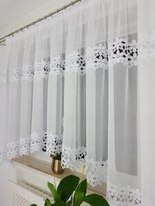 Firana gotowa z tkaniny sable z podwÃ³jnÄ gipiurÄ 400x160 cm