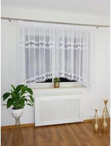 Firana gotowa z tkaniny sable z podwÃ³jnÄ gipiurÄ 400x160 cm