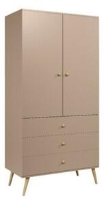 Szafa LEBEL z szufladami 3SZ 100cm macchiato