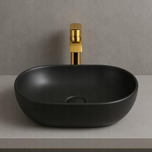 Umywalka nablatowa Estiva GABA Black Matt czarna matowa 47,5x34x13,5 cm 1 szt