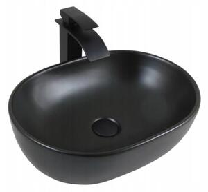 Umywalka nablatowa Estiva GABA Black Matt czarna matowa 47,5x34x13,5 cm 1 szt