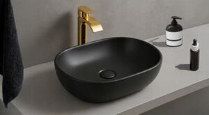 Umywalka nablatowa Estiva GABA Black Matt czarna matowa 47,5x34x13,5 cm 1 szt