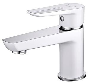 Cersanit Cersanit S951-047 - Kran do umywalki MILLE 13,4 cm biały + odpływ CS0088