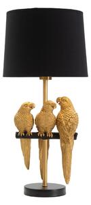 Czarna lampa stołowa Mauro Ferretti Parrots