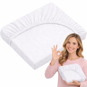 Prześcieradło FROTTE z Gumką 140x200 cm Białe Miękkie Polskie Na Materac