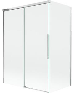 Mexen Rox parawan nawannowy 2-skrzydłowy rozsuwany 120 + 70 x 150 cm, transparent, chrom - 8C9-120-070-01-00