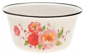 Miska emaliowana stalowa wysoka głęboka kuchenna duża 29x14cm a1045