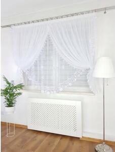 Firanka z gipiurÄ uszyta z woalu oraz markizety 400x160cm