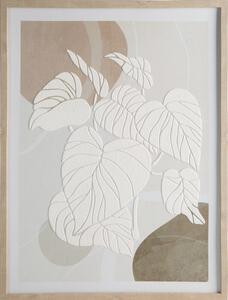Obraz EUROFIRANY 436134 45 x 60 cm Biało-beżowy