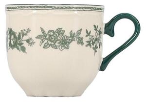 Zielona/w kolorze kości słoniowej porcelanowa filiżanka 215 ml Cyril – S|P Collection