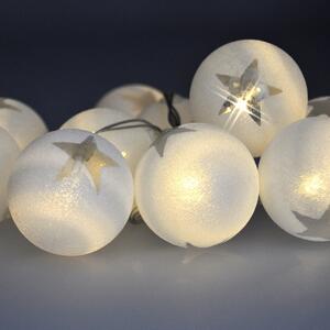 Solight Łańcuch świetlny LED z 10 gwiazdami bożonarodzeniowymi, 1 m, ciepły biały