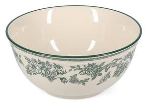 Zielona/w kolorze kości słoniowej porcelanowa miska Cyril – S|P Collection