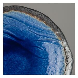 Niebieski talerz ceramiczny MIJ Cobalt, ø 27 cm
