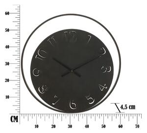 Czarny zegar ścienny Mauro Ferretti Circle, ⌀ 60 cm