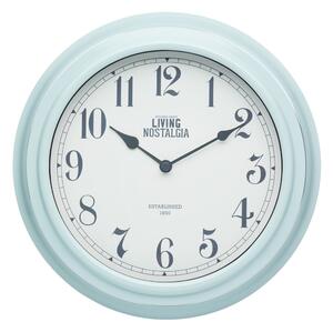 Niebieski zegar ścienny Kitchen Craft Living Nostalgia Blue, ⌀ 25,5 cm