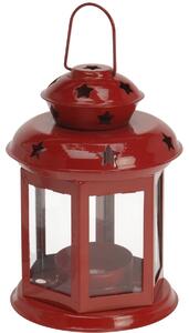 Latarnia na świeczkę tealight Tharsis, czerwony, 14 cm