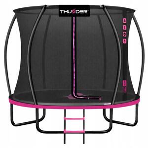 Trampolina ogrodowa THUNDER 8ft 244 cm z siatką wewnętrzną i drabinką