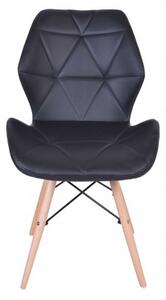 Krzesło tapicerowane Rennes - czarny
