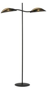 Lampa stojąca podłogowa Emibig 2xE14 40W LOTUS LP2 BLACK/GOLD 1106/LP2