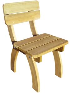 Krzesło z oparciem z drewna sosnowego