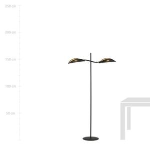Lampa stojąca podłogowa Emibig 2xE14 40W LOTUS LP2 BLACK/GOLD 1106/LP2