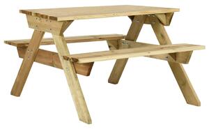 Stół piknikowy z ławkami, 110x123x73 cm, impregnowana sosna