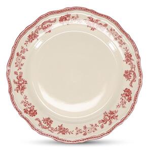 Bordowy/w kolorze kości słoniowej porcelanowy talerz ø 27 cm Cyril – S|P Collection