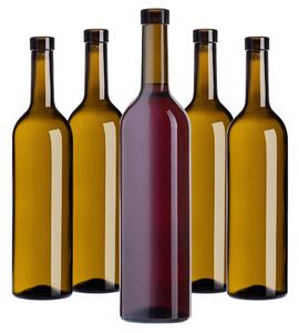 Butelka na wino Biagio 750ml oliwkowa bez korka 10 szt