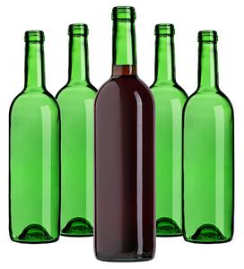 Butelka na wino Biagio 750ml zielona bez korka 10 szt
