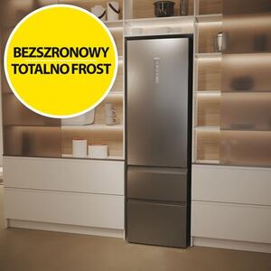 Lodówka HAIER HTW5620DNMG No Frost 205cm Inox
